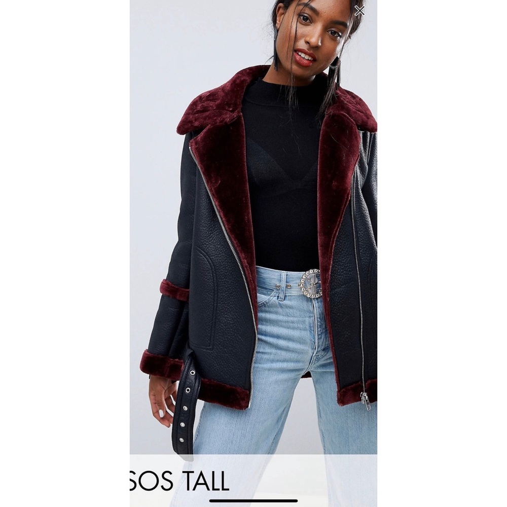 ASOS DESIGN Tall bonded aviator